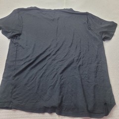 Unbound Merino Mens V-Neck T-Shirt XXL Black 100% Merino Wool Short Sleeve
