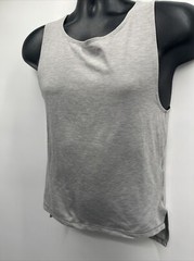 Men’s Casual Solid Grey Tank Top Sleeveless Athletic Tee Shirt Size N/A