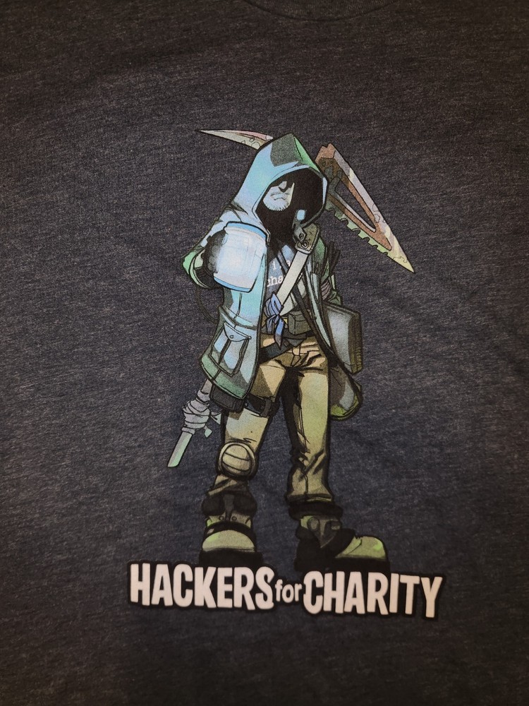 DEFCON 26 T-shirt Size L 2018 Las Vegas Hackers For Charity BlackHat