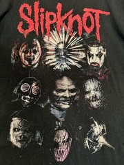 Slipknot T-Shirt Mens L Prepare For Hell Tour Band Faded Black Bravado Reprint