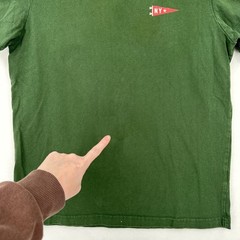 J Crew x Oxford Pennant NY T-Shirt Mens SZ S Green Shirt Academia Preppy College