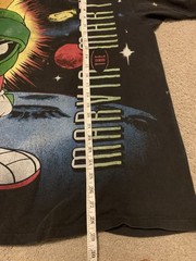 VTG 1993 Looney Tunes Marvin The Martian AOP Wild Oats 1993 2XL Flaw
