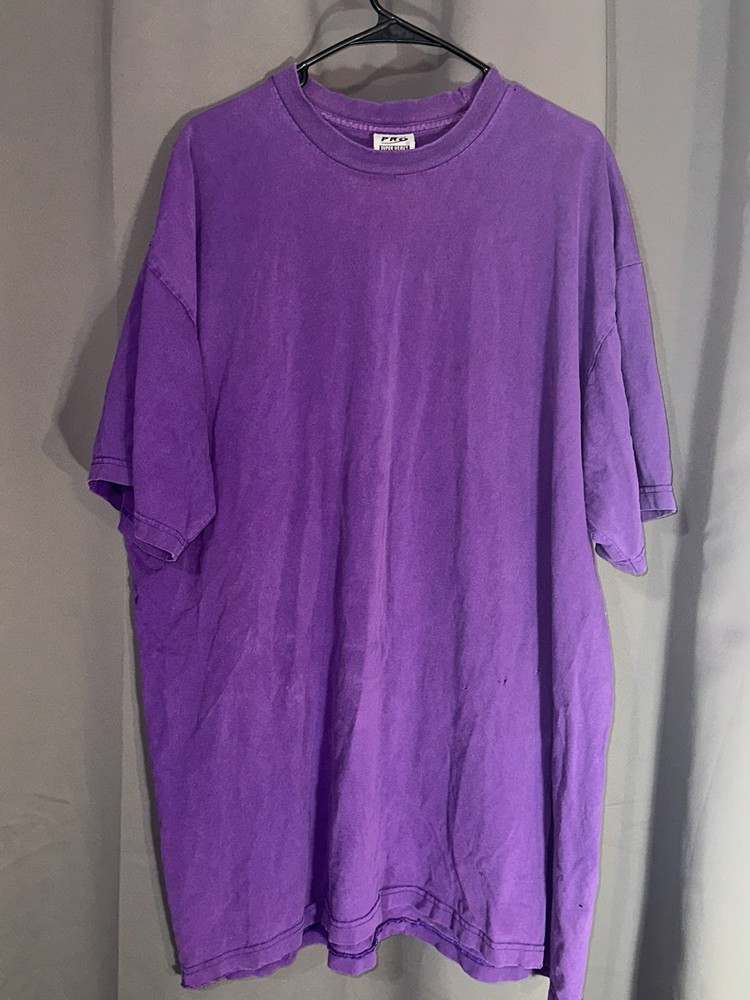Pro Club Super Heavy 3XL Tall Purple Cotton Tee
