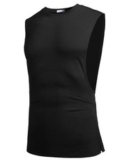 2 Pack Mens Workout Tank Tops Muscle Cut Off Gym Bodybuilding Sleeveless Shirts