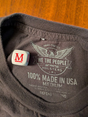 MEN’S TSHIRT: Grunt We The People Holsters USA Flag Tactical Muscle MEDIUM M