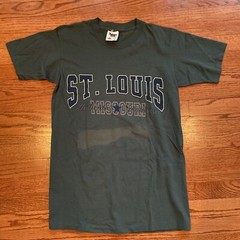 Vintage St. Louis Missouri Authentic Sportswear t-shirt Made in USA men sz M VTG