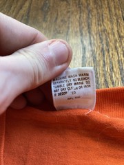 VTG 1980 Vulcan Run T Shirt Size XL Birmingham AL Marathon Single Stitch Orange