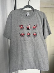NWOT Vintage Niagara Falls Canada Souvenir shirt Men Size Large Grey Humor Funny