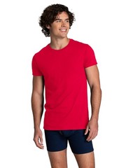 3 Pack Mens,Moisture Wicking 100% Cotton,Short Sleeve Crew T-Shirts,(L) May Vary