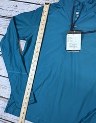 Obermeyer Flex 1/4 Quarter Zip Base Layer Top Men’s Teal Blue Agave Small S