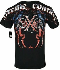 Xtreme Couture Affliction Men’s T-Shirt COUTURE PATRIOT Black Biker S-5XL