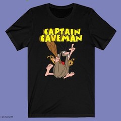 Captain Caveman Cartoon T-Shirt Full Sizes S to 5XL