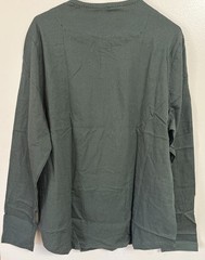 Con.Struct Taupe Engineered Mens Olive Green Long Sleeve Henley Shirt Size XXL