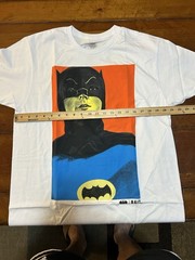 NEW Bait X Batman Men’s Large T Shirt Adam West DC Comics Art Modern White