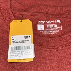 CARHARTT MEN’S K231 LONG SLEEVE GRAPHIC TEE LARGE TALL