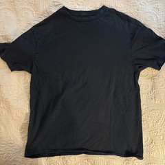 Cremieux Men’s Large Black T Shirt With a Rising Phoenix & Raw Edge Sleeves