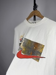 Vintage 90s Nike Swiss Indoors Basel Davidoff Tennis T-Shirt Men’s XXL Size