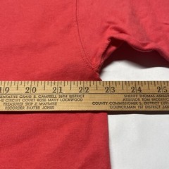 Vintage Pluma Heavyeight T-Shirt Men’s Large Red Orange USA Made Blank Hipster