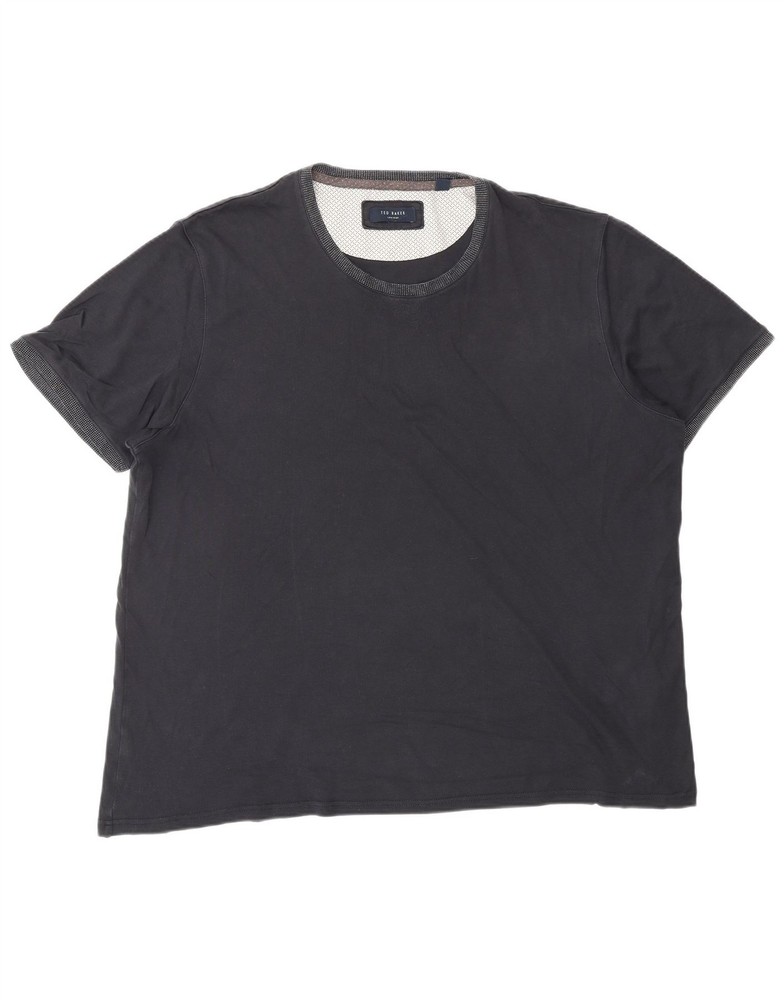 TED BAKER Mens T-Shirt Top 2XL Navy Blue Cotton CK15