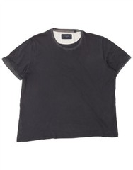 TED BAKER Mens T-Shirt Top 2XL Navy Blue Cotton CK15