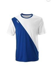 Wilson Men’s Team II Crew, T-Shirt, Blue/White Short Sleeve Size Small