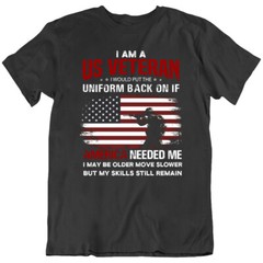 Veteran US Army American Warrior Flag Hero T-Shirt Tee Shirts Mens Gift New