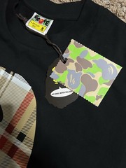 A Bathing Ape BAPE Men’s Black Ape Head Logo Graphic Crewneck T-Shirt Size M