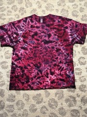 Gildan Heavy Cotton CUSTOM ORDER Tie Dye Men’s T-Shirt Purple Pink Red Black 2XL