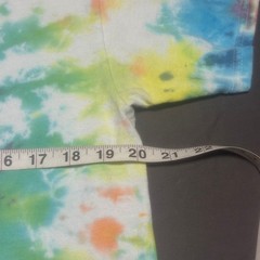 Gildan Mens Rainbow Spiral Tie Dye T-Shirt Large Multicolor Short Sleeve Cotton