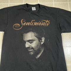 VINTAGE 2000 Andrea Bocelli Shirt Sz Large SENTIMENTO Tee Tshirt Made In USA