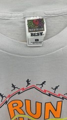 Vintage Fruit Of The Loom Run Thru Michigan Graphic T-shirt Size Large