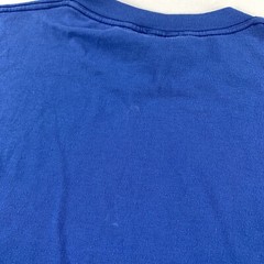 Vintage 90s Cal Cru Single Stitch Blank Blue T Shirt XL Made In USA 50/50