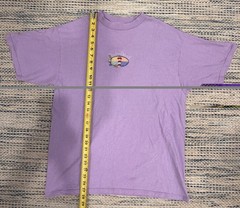 Vintage Hilton Head Island Embroidered Pocket Style Tee USA Made Purple Large