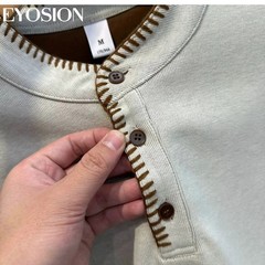 Men’s Henley Shirt Old Money Style Short Sleeve Casual Slim Fit Knit T-Shirt