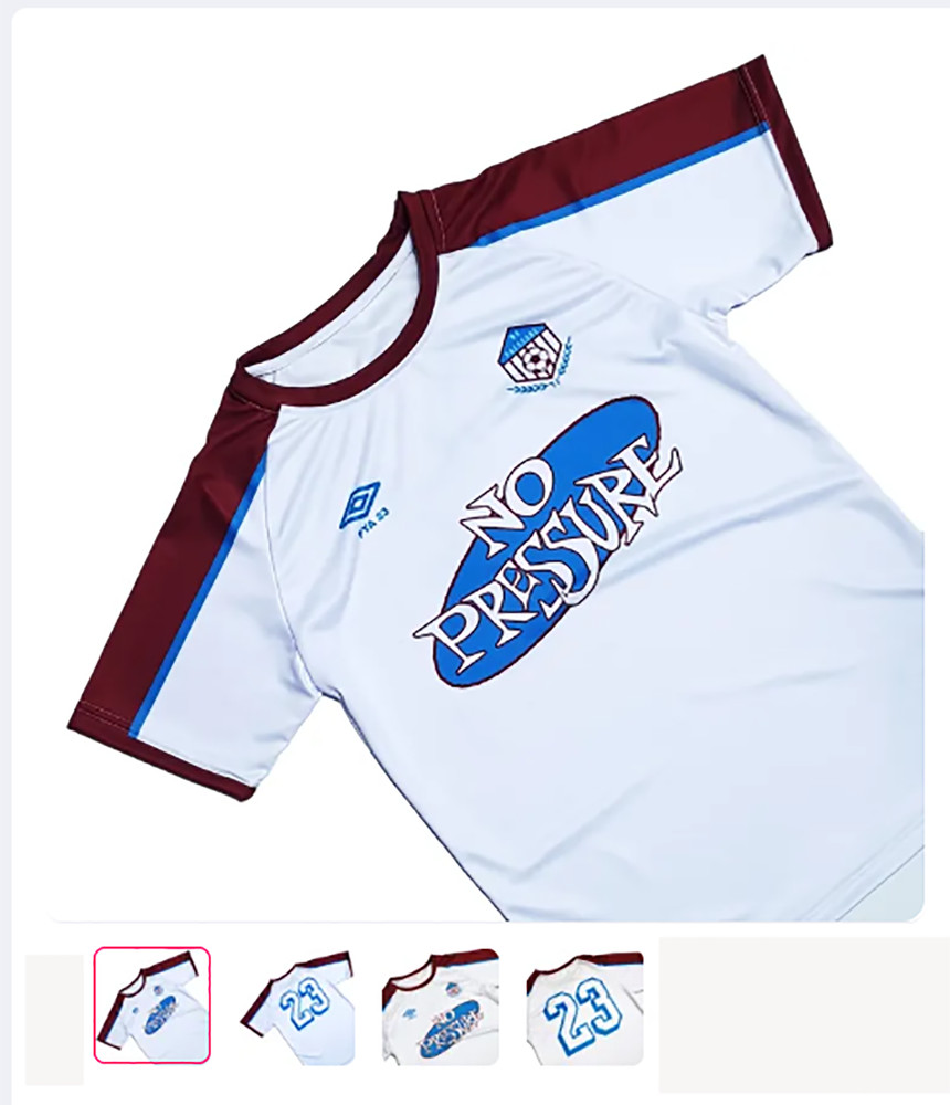 Reprint New No Pressure jersey Raglan Jersey WHITE Short sleeve S-5XL TU1062