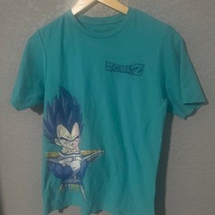 Dragon Ball Z Vegeta Graphic T-Shirt Teal Youth XL 14/16