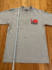 Deathwish Skateboards Benny Skeleton Grey Shirt Size Small Skate EUC