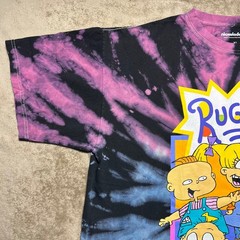 Nickelodeon Rugrats Tie Dye Graphic T Shirt Mens XL Pink Blue Black C-Life Group
