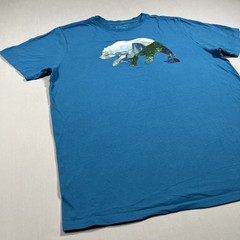 The North Face Men’s L Teal Blue Bear Mountain Graphic T-Shirt Yosemite Cotton