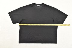 UNIQLO U AIRism Oversized Crewneck T-Shirt Men 3XL Black Short Sleeve Tee