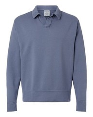 Comfortwash By Hanes Unisex Garment-Dyed Polo Collar Sweatshirt – GDH490
