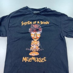 System of a Down Mezzmerize Shirt Adult Small Black Crew Neck Rock Music Graphic