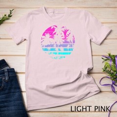 Retro Eighties 80s _ 90s Beach Style design with palm trees Unisex T-shirt