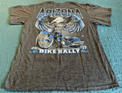 2017 Arizona bike rally T-shirt eagle graphic, Suna, Dark Gray Large