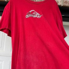RED 00s QUIKSILVER “TORONTO” GRAPHIC TEE
