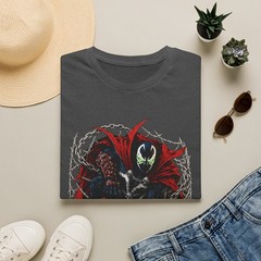 Spawn Comic webbing Artwork T-Shirt | Dark Antihero Illustration