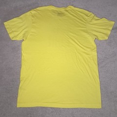 Y2K Volcom Stone Skateboard T-shirt Mens Large Slim Yellow Logo Spellout