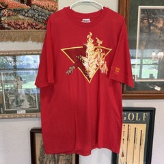 Vintage 1999 RARE Marvel Namor Graphitti Red Comic Cartoon Shirt Size XL