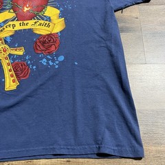 Vintage D Nero Keep The Faith Cross Roses T Shirt Mens Size L Large