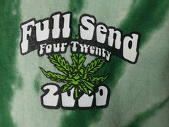 Full Send Green Tie Dye T-Shirt 420 2020 Nelk Boys Limited Edition RARE XL